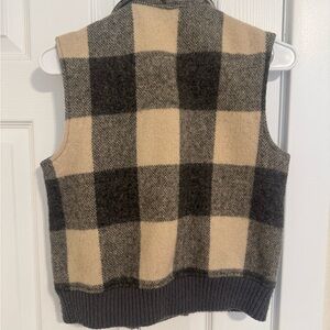 Woolrich Checkered Wool Garment in Black and Cream
